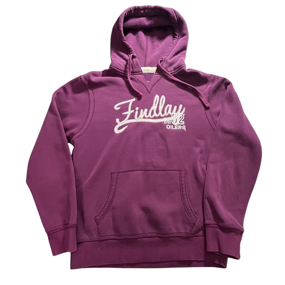 Ci Sport Tops - CI Sport Medium Findlay Oilers Purple Hooded Sweatshirt